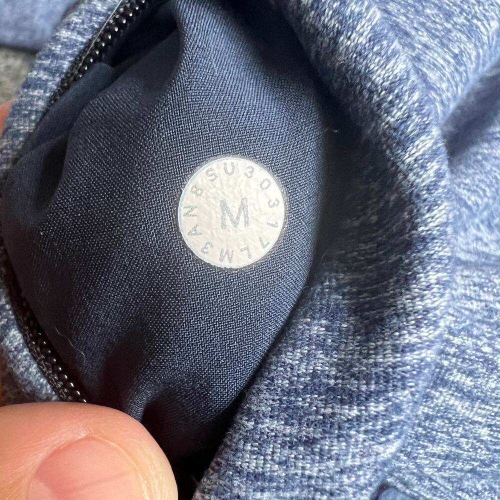 LULULEMON Jacket Mens M Blue Surge 1/2 Zip Pullover M3AN8S - Picture 5 of 7